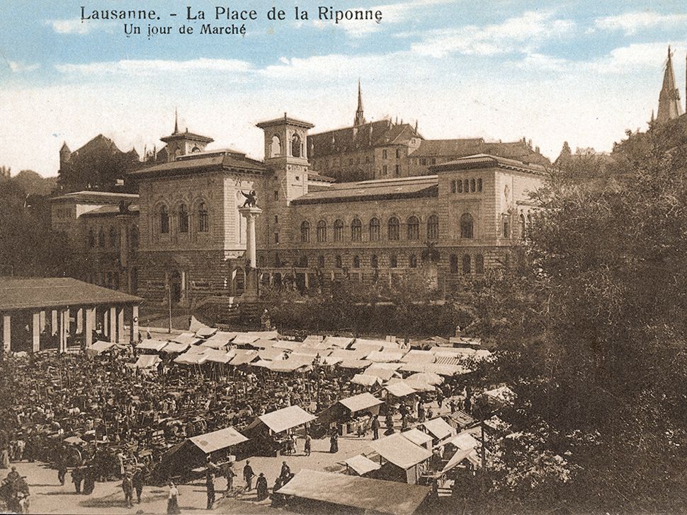 &copy; Anonyme, carte postale colorisée © Musée historique de Lausanne (MHL)