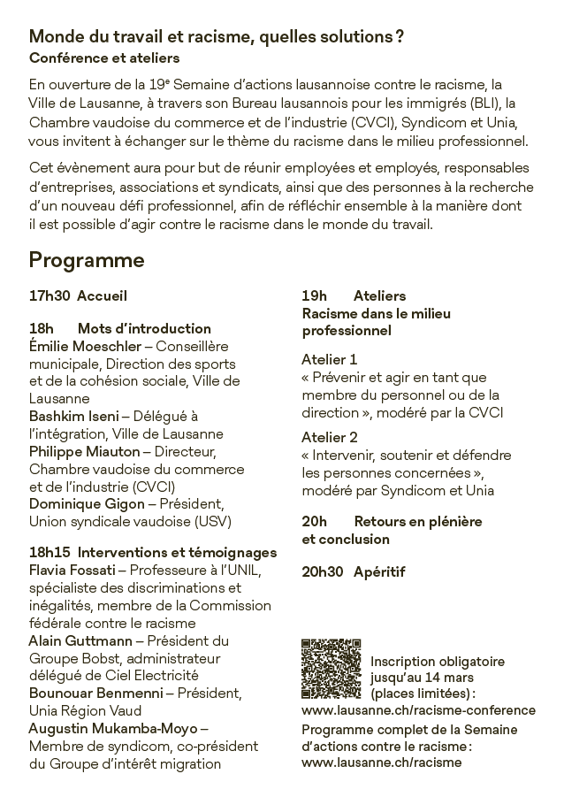&copy; BLI – Ville de Lausanne